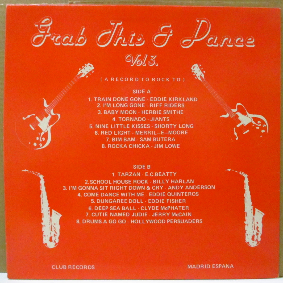 V.A. (50's & 60's R&B/ロカビリー人気コンピ)  - Grab This & Dance Vol.3 (UK オリジナル LP)