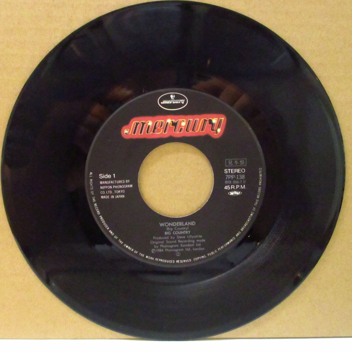 BIG COUNTRY (ビッグ・カントリー)  - Wonderland (Japan Promo.7")