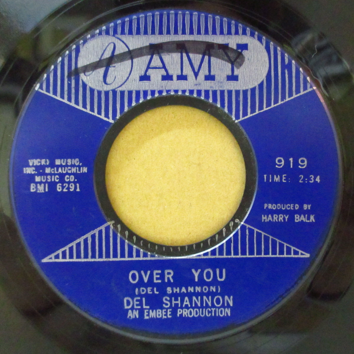 DEL SHANNON (デル・シャノン)  - Stranger In Town (US Orig.Blue Plastic Label 7")