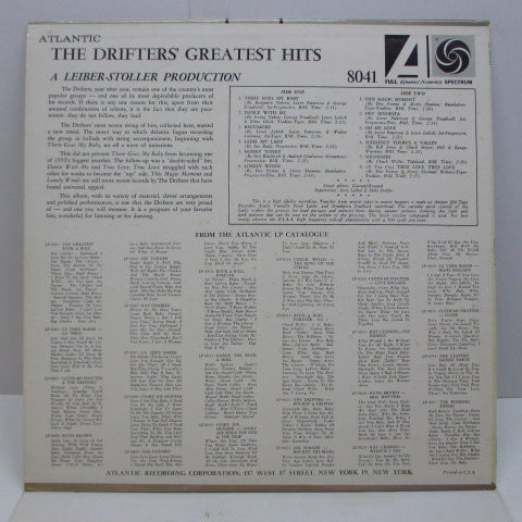 DRIFTERS (ドリフターズ) - Greatest Hits (Orig.Mono/White Fan)