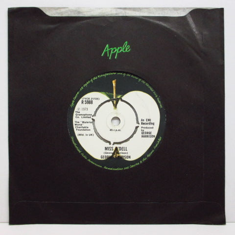 GEORGE HARRISON (ジョージ・ハリスン)  - Give Me Love (UK オリジナル「薄アップル」ラベ 7"+カンパニースリーブ)