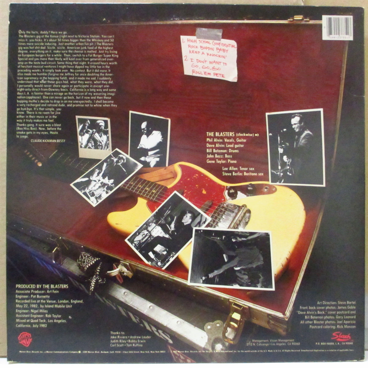 BLASTERS (ブラスターズ)  - Over There : LIve At Venue London (US Orig.LP)