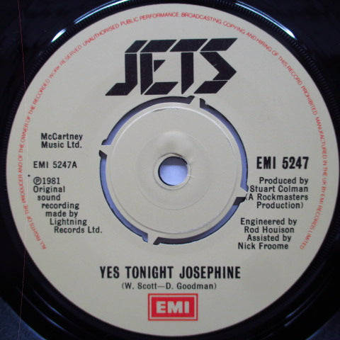 JETS-Yes Tonight Josephine (UK Orig.7 "+ PS)
