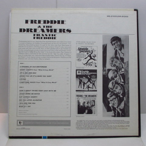 FREDDIE AND THE DREAMERS (フレディー&ザ・ドリマーズ)   - Frantic Freddie (US Orig.Mono LP)