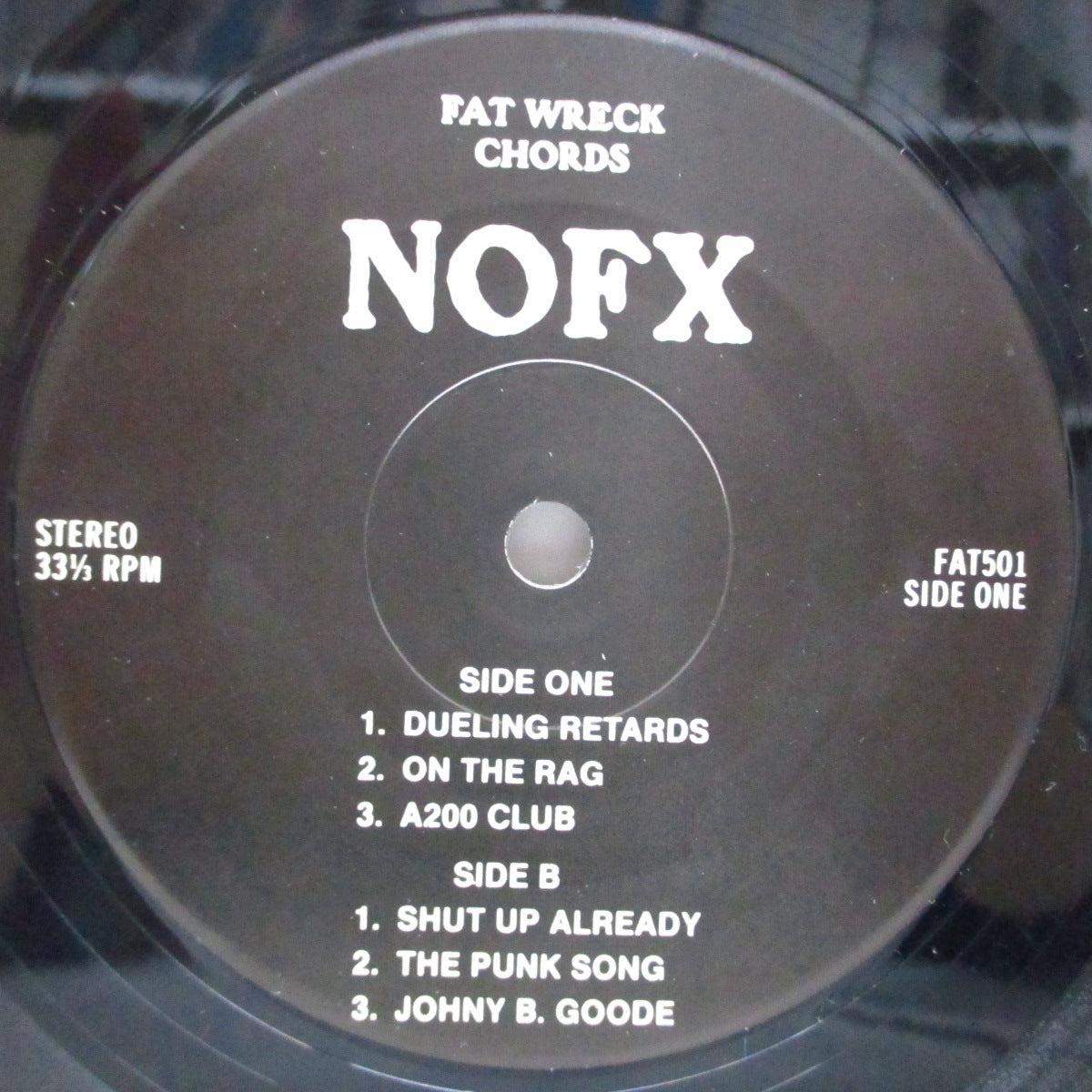 NOFX (ノーエフエックス)  - The P.M.R.C. Can Suck On This (US '91年2,000枚限定再発4thプレス 7"EP)
