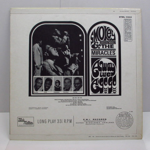 MIRACLES (SMOKEY ROBINSON & THE) (スモーキー・ロビンソン＆ザ・ミラクルズ) - Away We A Go-Go (UK Orig.STEREO LP/CFS)