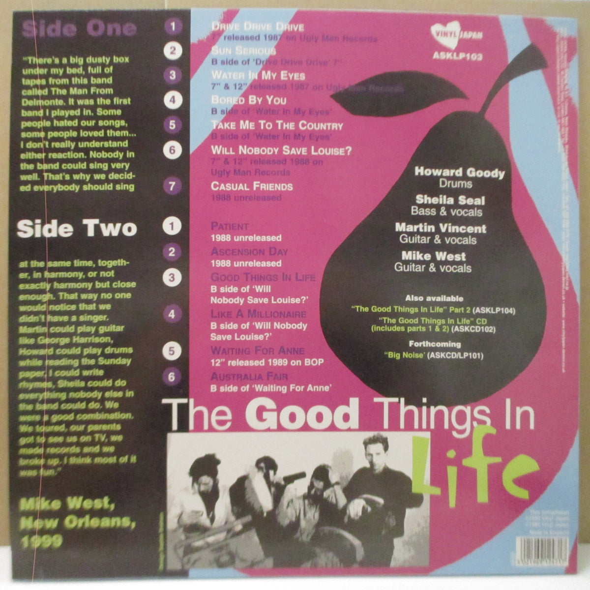 MAN FROM DELMONTE, THE (ザ・マン・フロム・デルモンテ)  - The Good Things In Life Part 1 (UK オリジナル LP+ミニインサート) '99年コンピレーション
