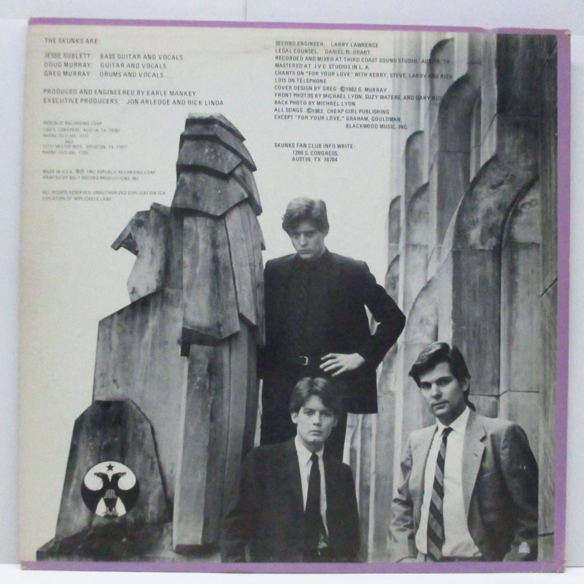 SKUNKS, THE (ザ・スカンクス)  - S.T. (US Orig.LP/RRC-8201)