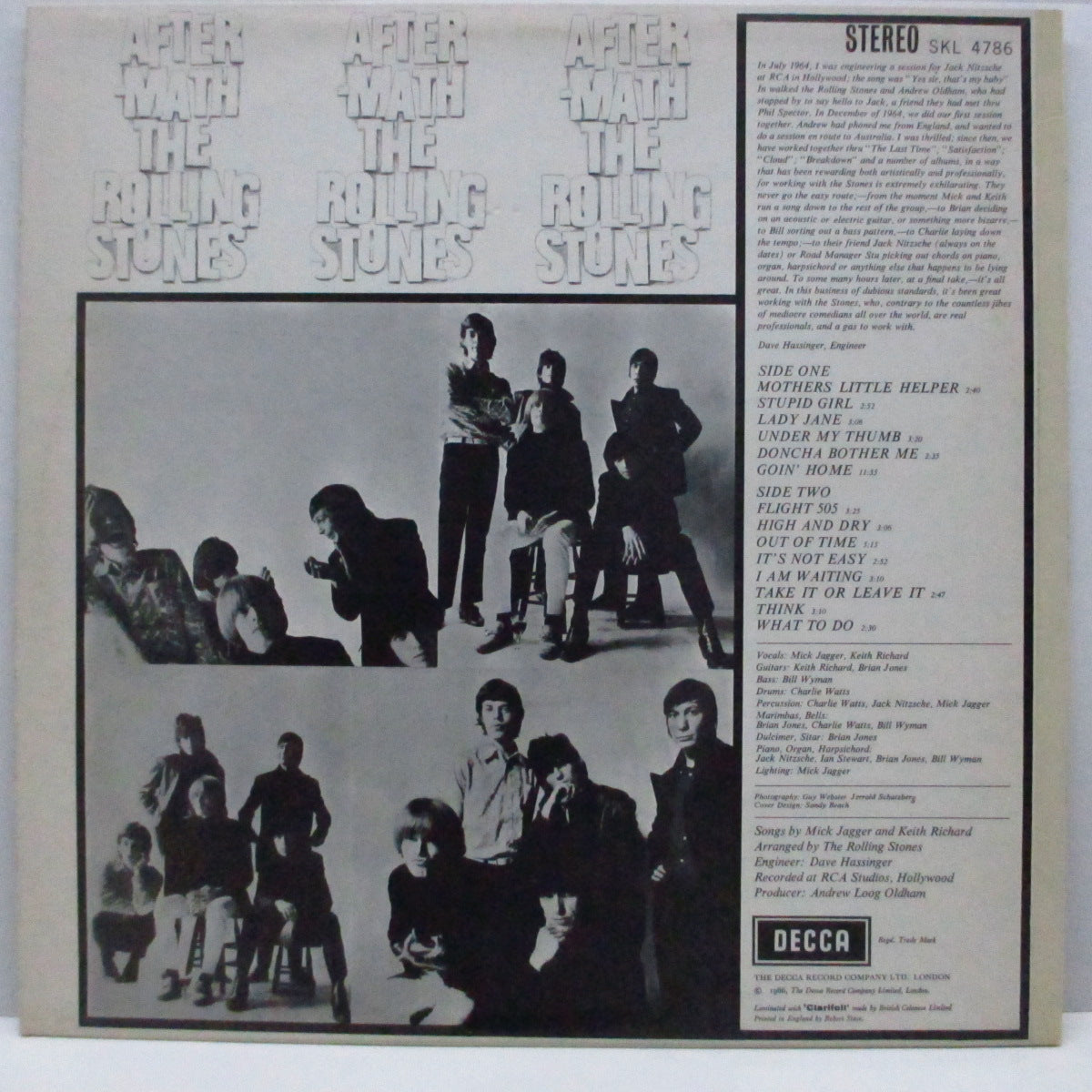 ROLLING STONES (ローリング・ストーンズ)  - Aftermath (UK 60's 再発「ステレオ」LP/表面CS)
