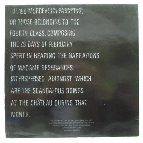 150 MURDEROUS PASSIONS - S.T. (UK Reissue LP)