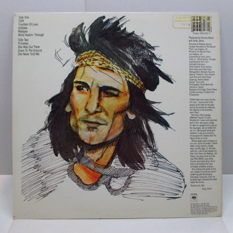 RON WOOD (RONNIE WOOD) (ロン・ウッド) - 1234 (US オリジナル LP+インナー/プロモ印有ジャケ）'81年ソロ4th アルバム！