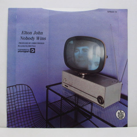 ELTON JOHN (エルトン・ジョン)  - Nobody Wins (UK オリジナル 7インチ+PS)