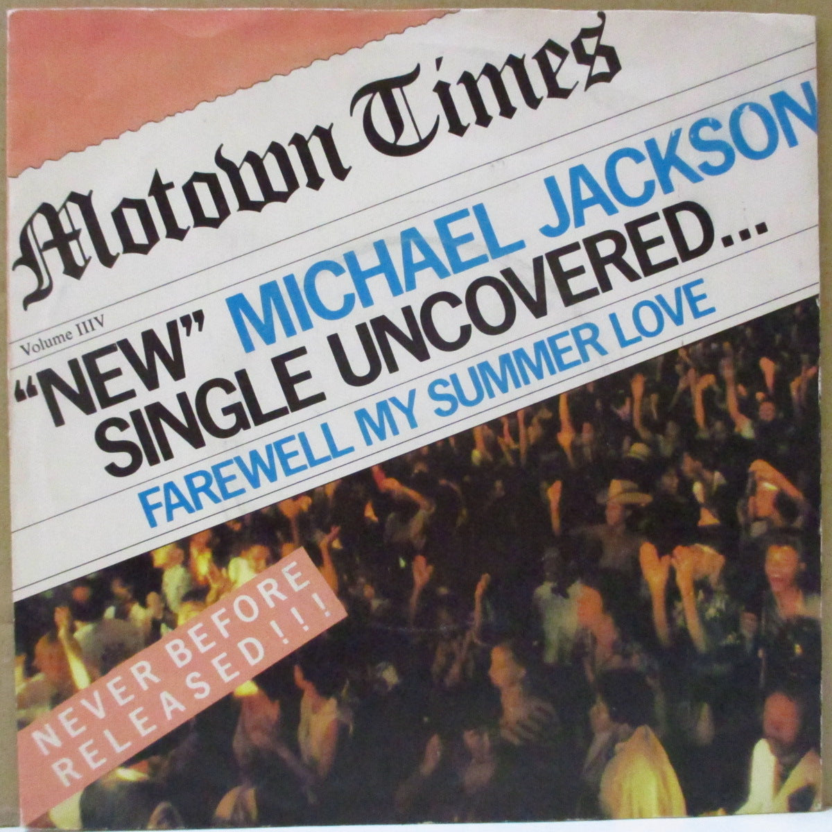 MICHAEL JACKSON (マイケル・ジャクソン)  - Farewell My Summer Love (UK オリジナル「紙ラベ」7"+ソフト紙ジャケ)