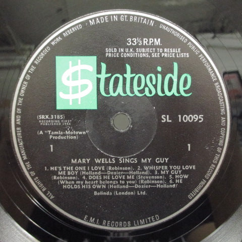 MARY WELLS (メアリー・ウェルズ) - Mary Wells Sings My Guy (UK:Orig.MONO/CS!)