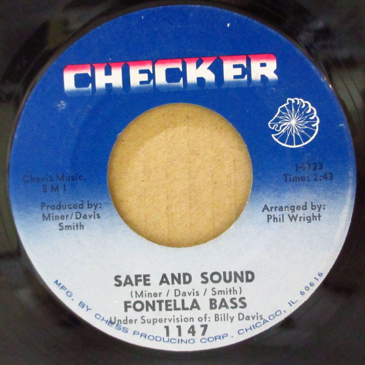FONTELLA BASS (フォンテラ・バス)  - Safe And Sound (US Orig.7"+CS)