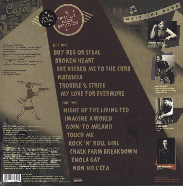 HILLBILLY MOON EXPLOSION, THE (ザ・ヒルビリー・ムーン・エクスプロージョン)  - Buy Beg Or Steal (UK 限定復刻再発 LP/NEW)