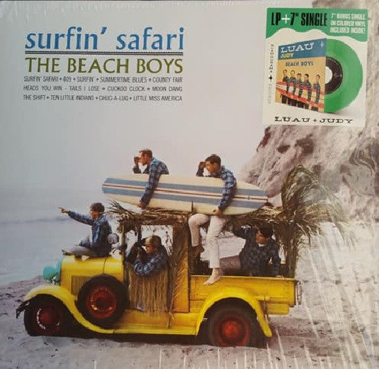 BEACH BOYS    (ビーチ・ボーイズ)  - Surfin' Safari (EU 限定復刻再発 LP+「グリーンVINYL」ジャケ付き7インチ/New)'62年デビューアルバム!