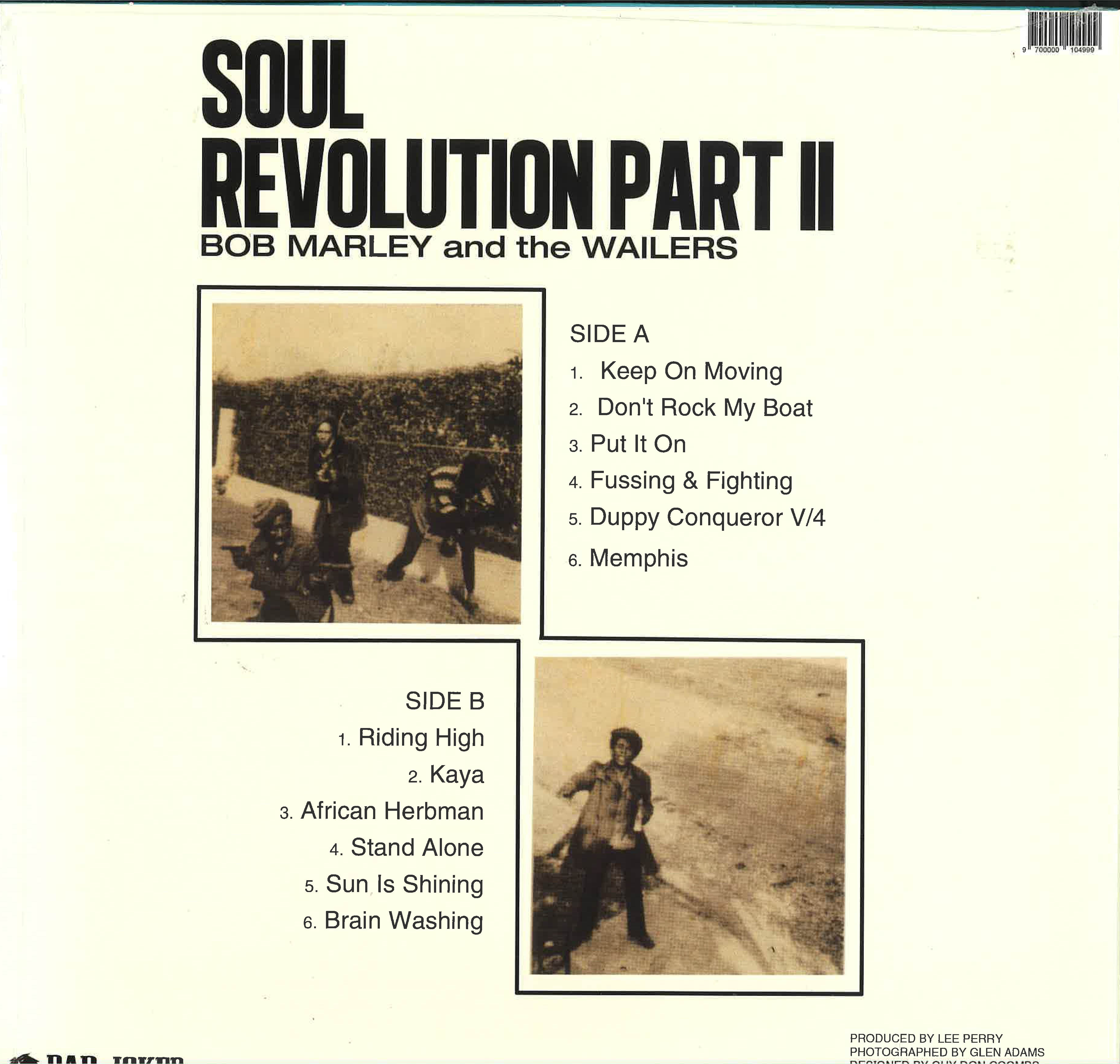 BOB MARLEY & THE WAILERS (ボブ・マーリー & ザ・ウェイラーズ)  - Soul Revolution Part 2 (EU 限定復刻再発 LP/New) 下積み期1971年サードアルバム