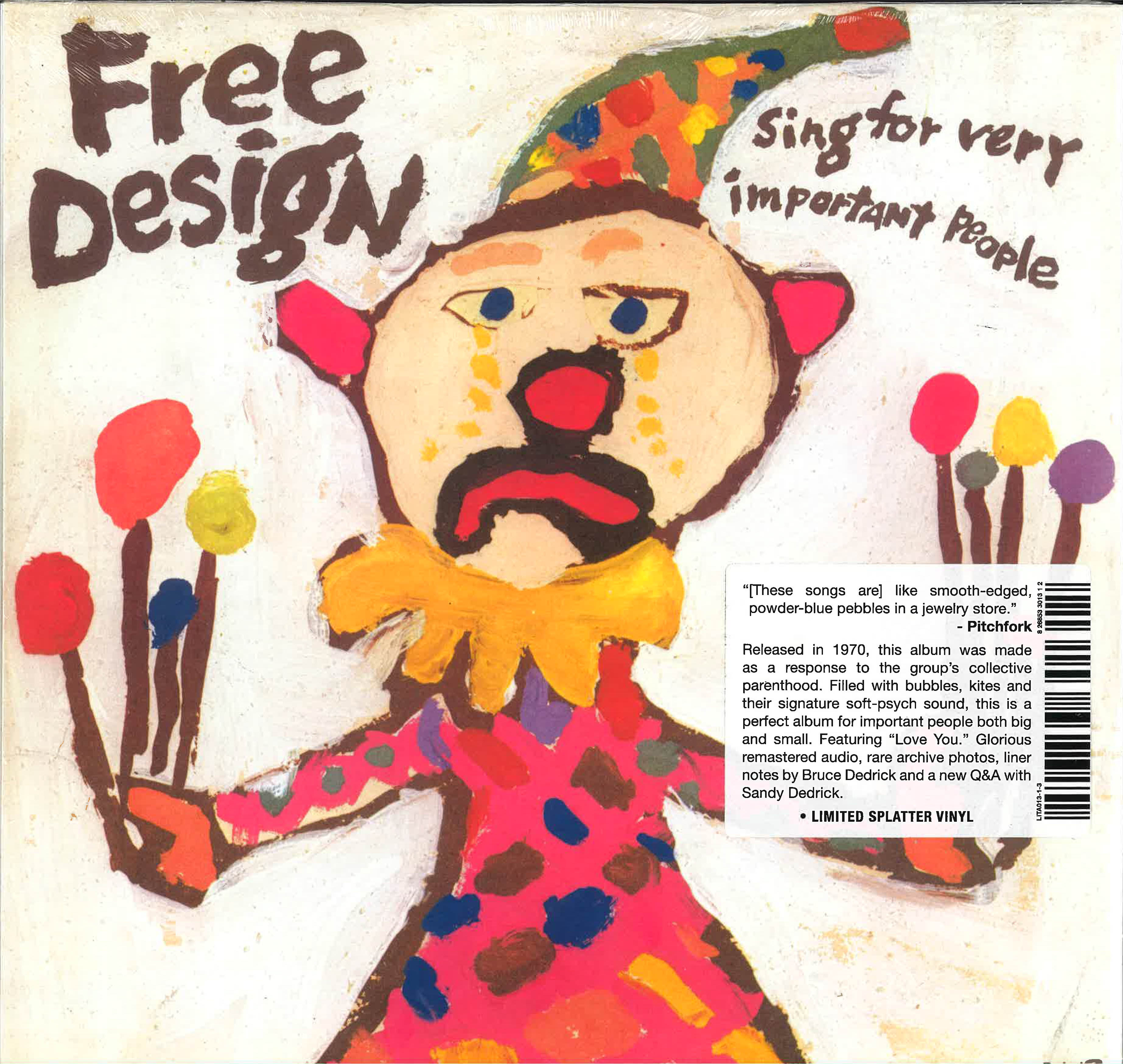 FREE DESIGN   (フリー・デザイン)  - Sing For Very Important People (US 限定復刻再発「ピンクスプラッターVINYL」LP/New) サンシャインPOP'70年名作5作目アルバム
