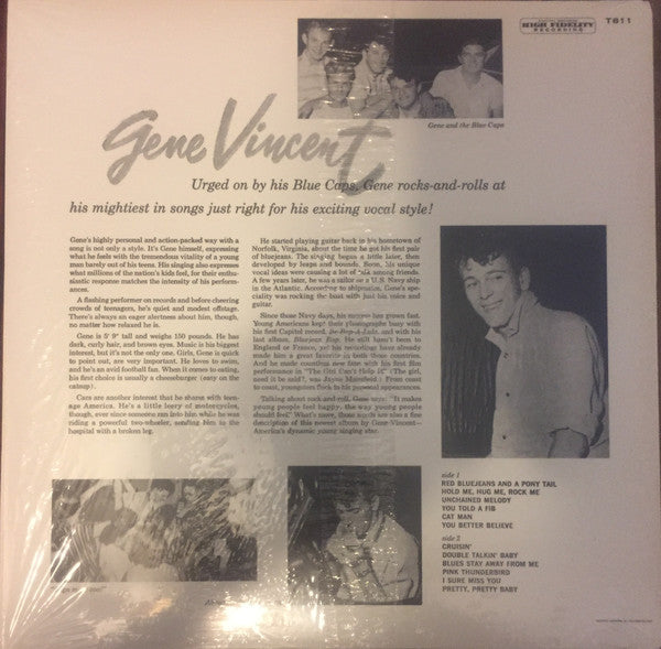 GENE VINCENT & HIS BLUE CAPS (ジーン・ヴィンセント)  - S.T. [2nd Album] (US 限定復刻再発 LP/New)
