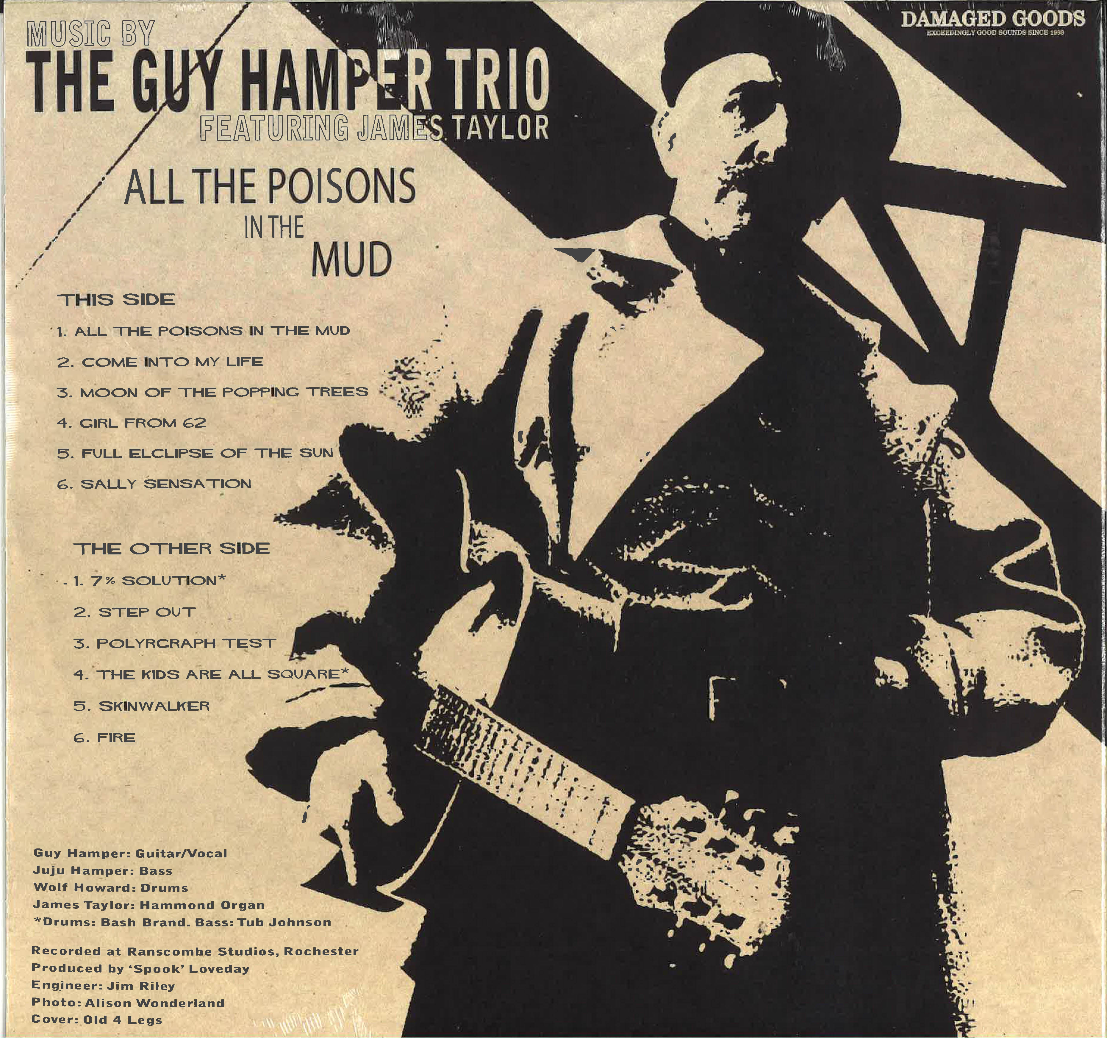 GUY HAMPER TRIO feat. JAMES TAYLOR (ビリー・チャイルディッシュのバンド＝ガイ・ハンパー・トリオ feat.ジェームス・テイラー)  - All The Poisons In The Mud (UK Limited LP/New) ビリー・チャイルディッシュの新覆面バンド・デビューアルバム！