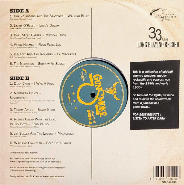 V.A. (50's & 60's 西部劇イメージ編)  - Gunsmoke Vol.7  (German 限定10インチ LP/New)