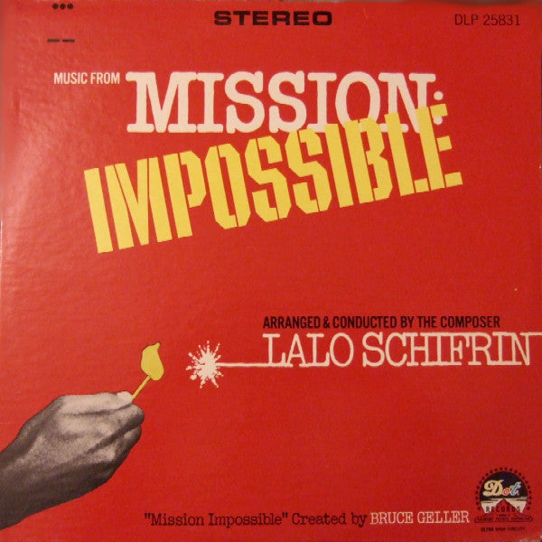 LALO SCHFRIN     (ラロ・シフリン)  - Music From Mission: Impossible (US 限定復刻再発 LP/New)' 67年米TVドラマ「ミッション・インポシブル（スパイ大作戦）」の名作サントラ