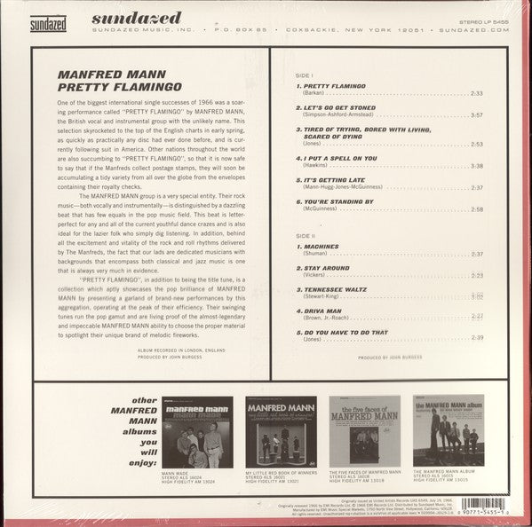 MANFRED MANN (マンフレッド・マン)  - Pretty Flamingo (US 限定復刻再発180g 高音質重量ステレオ LP/New) '66年米国での5作目コンピレーション