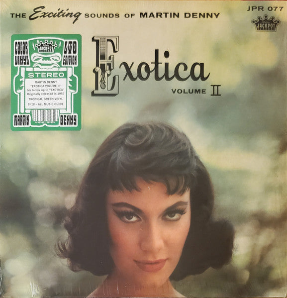 MARTIN DENNY (マーティン・デニー)  -Exotica Volume 2 (US 限定復刻再発「グリーンVINYL」ステレオ LP/New) '58年セカンドアルバム