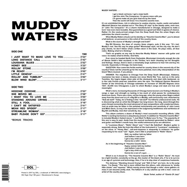 MUDDY WATERS (マディ・ウォーターズ)  - The Best Of Muddy Waters (EU 限定ボーナス入り再発「HQ＝高音質」180g LP/New-DOL-932HG) ベスト18曲！