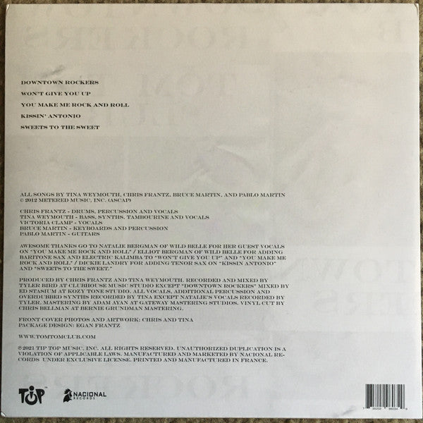 TOM TOM CLUB (トム・トム・クラブ)  - Downtown Rockers (US 限定復刻再発ピンクヴァイナル 12インチ/NEW) '012年ミニアルバム