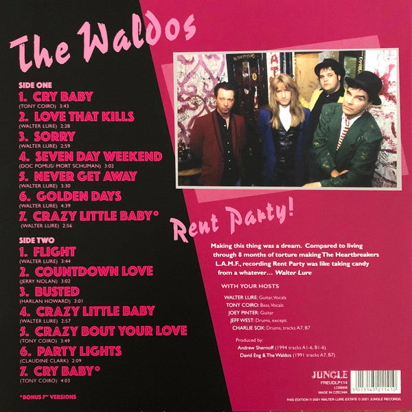 WALDOS, THE (ザ・ウォルドス) - Rent Party! (UK RSD Drops 2021 Ltd.Blue Vinyl LP / New)