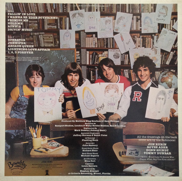 RUBINOOS, THE (ザ・ルビナーズ)  - Back To The Drawing Board (EU 限定リプロ再発 LP「廃盤 New」残少！) あの娘のボーイフレンド(I Wanna Be Your Boyfriend)」収録！