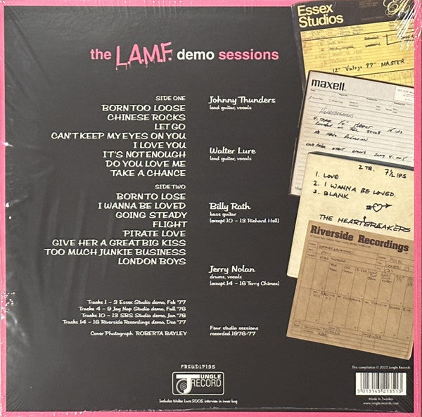 JOHNNY THUNDERS AND THE HEARTBREAKERS (ジョニー・サンダース & ザ・ハートブレイカーズ) - The L.A.M.F. Demo Sessions (EU/US 4,000枚限定 RSD ブラックフライデー 2022 「ピンクヴァイナル」LP/ New) 残少！
