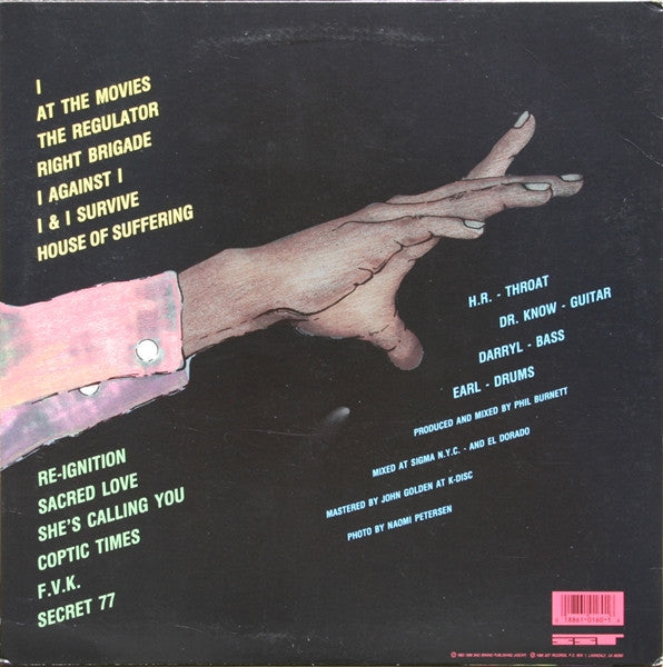 BAD BRAINS (バッド・ブレインズ) - Live (US 「正規」限定プレス再発 LP/ New)  I Against I ツアーからの名作ライブ！