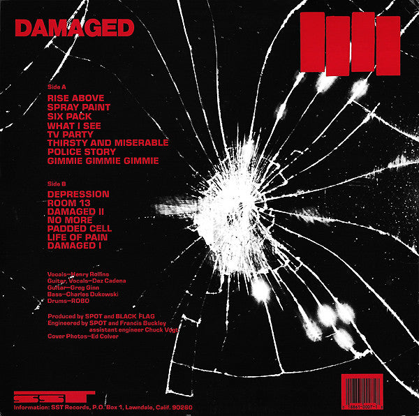 BLACK FLAG (ブラック・フラッグ) - Damaged (US 限定再発 LP/ New) '81年ファーストアルバム！