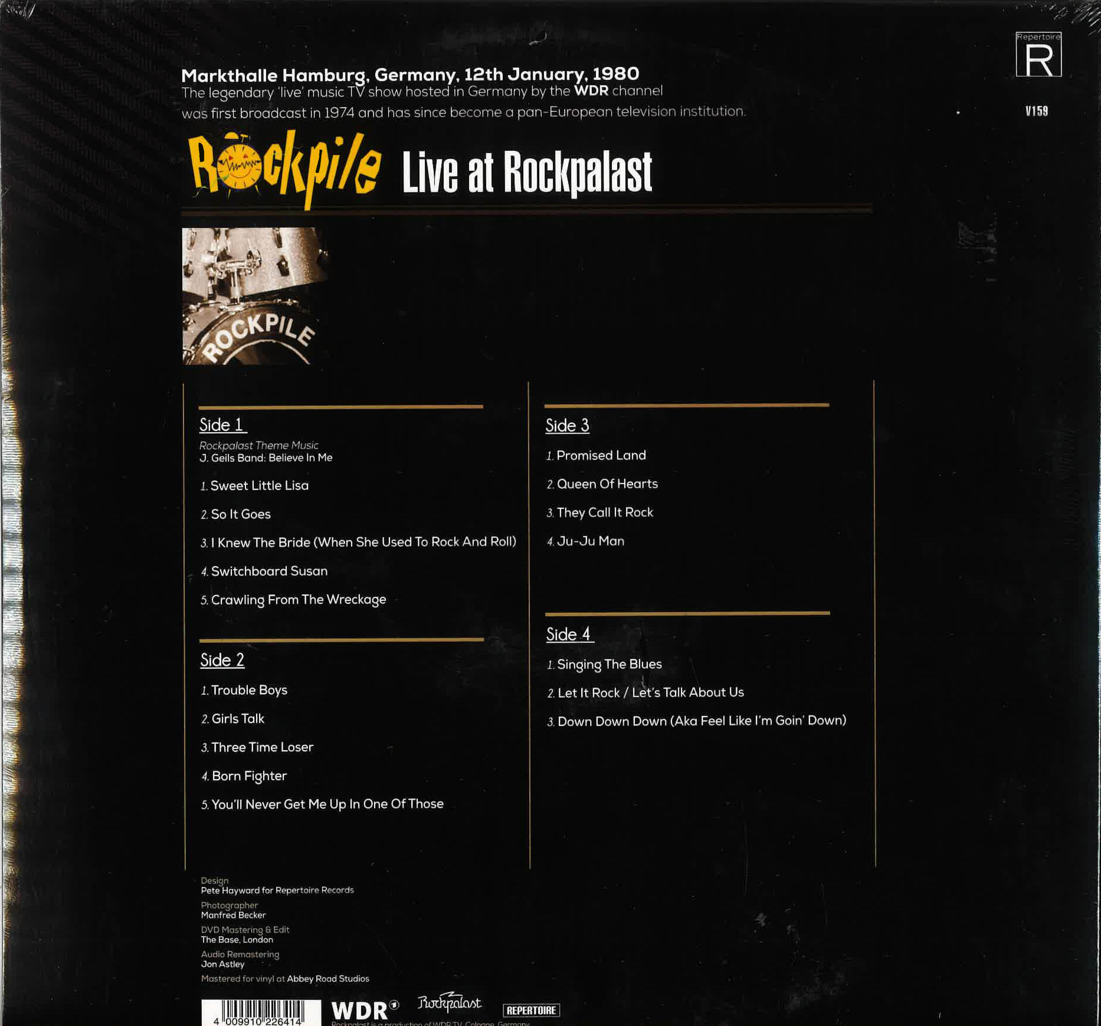 ROCKPILE (ロックパイル)  - Live At Rockpalast (German 限定180g 2xLP +DVD/New)