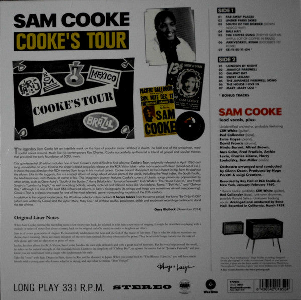 SAM COOKE (サム・クック)  - Cooke's Tour (EU 限定ボーナス入り再発180gステレオ LP/New)
