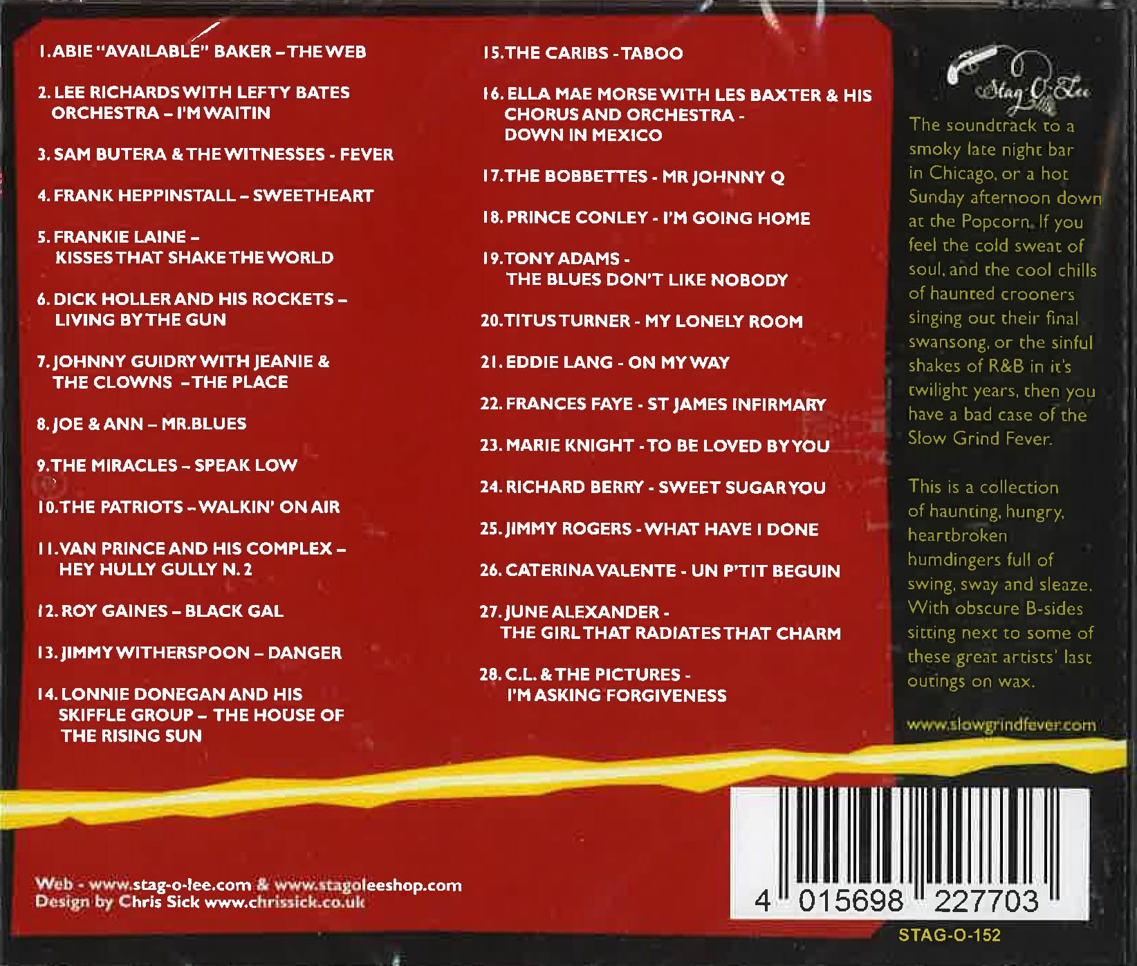 V.A. (ラスヴェガス・グラインド続編)  - Slow Grind Fever Vol.9 & 10 (German CD（プラケース）/New)