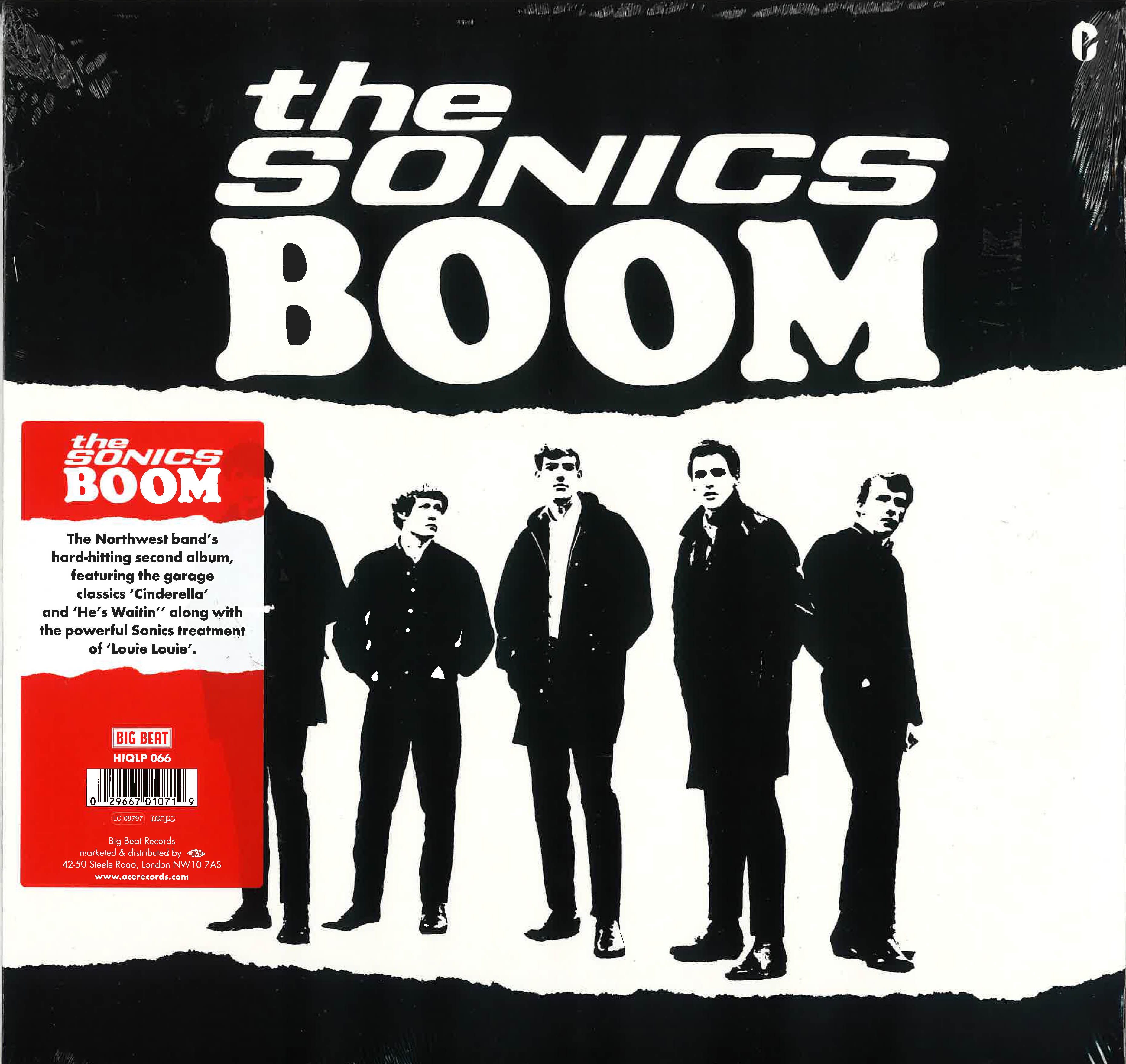 SONICS (ソニックス)  - Boom (UK 限定復刻再発「HQ＝高音質」LP/New)60's USガレージ・レジェンド'66年名作セカンド・アルバム！