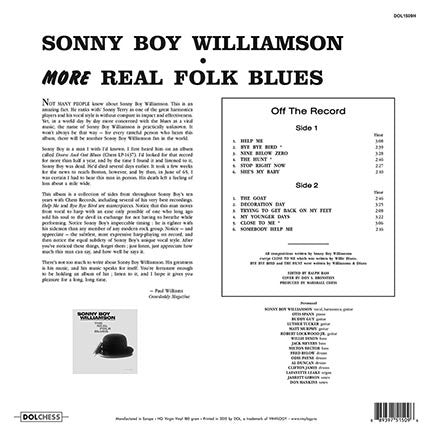 SONNY BOY WILLIAMSON (ソニー・ボーイ・ウイリアムソン)  - More Real Folk Blues (EU Ltd.Reissue LP/New)
