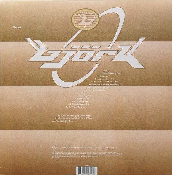 BJORK (ビョーク)  - Debut (EU 正規限定再発 LP/NEW) '93年ソロデビューアルバム