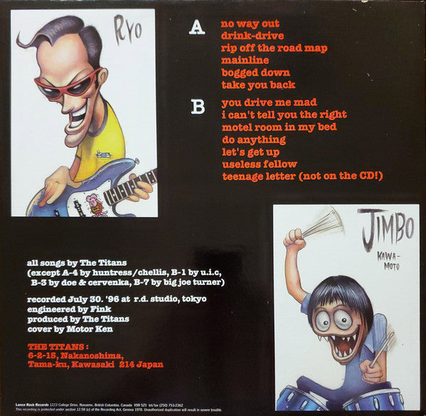 TITANS (タイタンズ)  - Instant Disasters (カナダ限定アナログ LP/New) ’97年唯一フル・アルバム