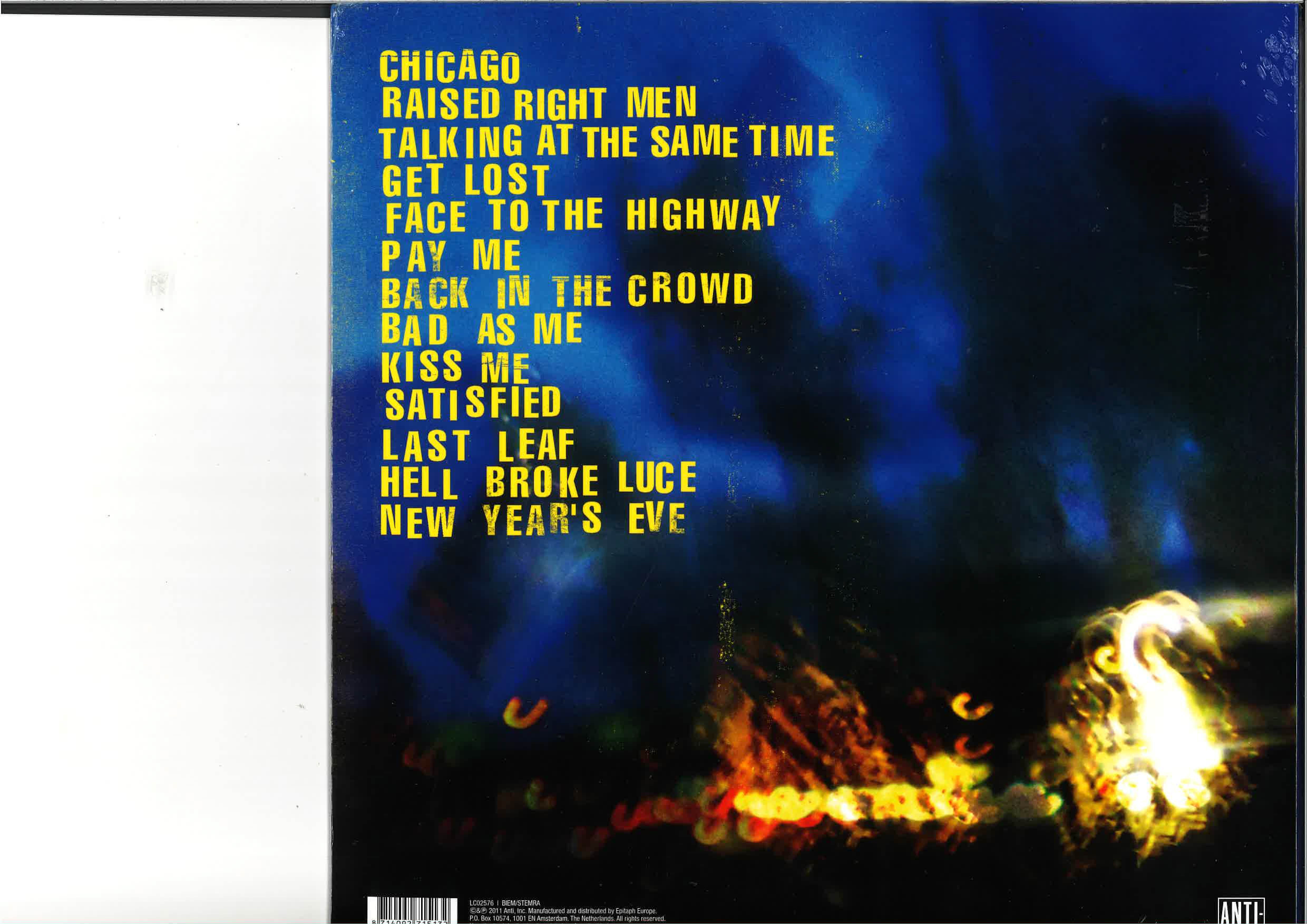 TOM WAITS   (トム・ウェイツ)  - Bad As Me (EU 限定復刻リマスター再発 180g LP/New #7151-1)