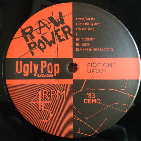 RAW POWER (ロウ・パワー)  - '83 Demo (Canada 500枚限定再発「重量ブラックヴァイナル」LP「廃盤 New」)