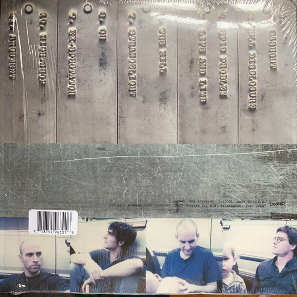 FUGAZI (フガジ) - The Argument (US 2024年正規再発「限定ブルーマーブルヴァイナル」 LP/ New) '01年6thアルバム！