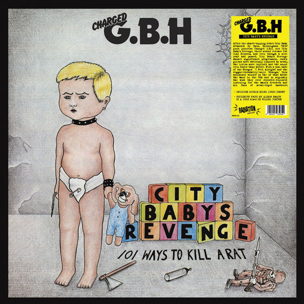 Charged G.B.H (チャージド G.B.H) - City Baby's Revenge (Italy 限定プレス正規再発 LP / New) ポスター付き！