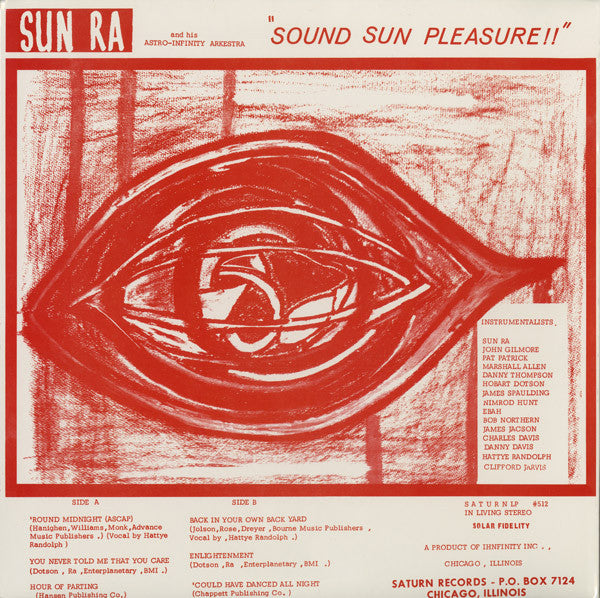 SUN RA & His Astro Infinity Arkestra (サン・ラ & ヒズ・アストロ・インフィニティ・アーケストラ)  - Sound Sun Pleasure !! (US 限定復刻再発 LP/New)
